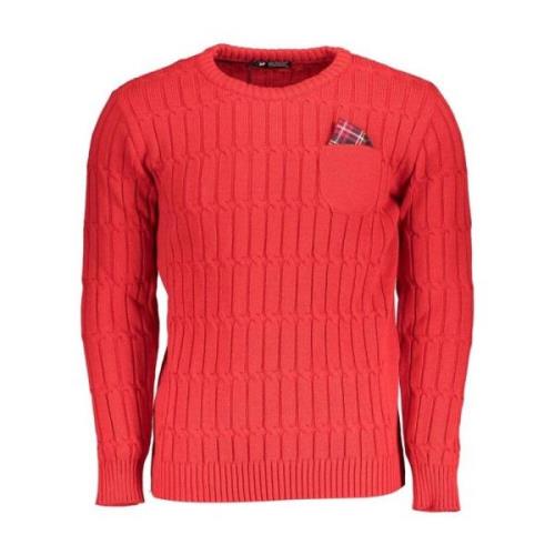 Twisted Crewneck Sweater med Kontrastdetaljer