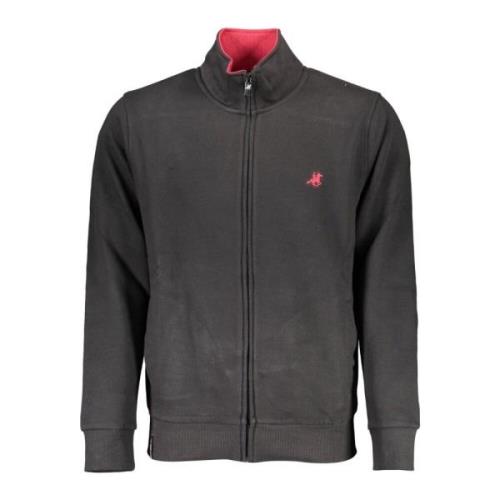 Broderet Zip Polo Sweatshirt