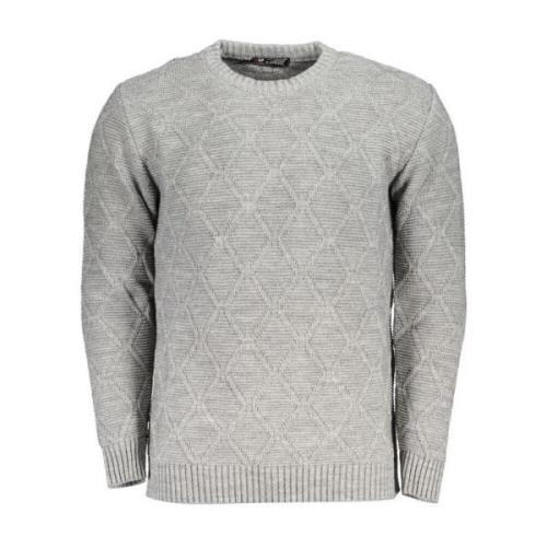 Diamantmønster Crew Neck Sweater