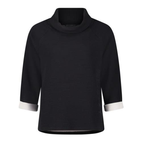 Trendy Turtleneck Sweatshirt med Glitter