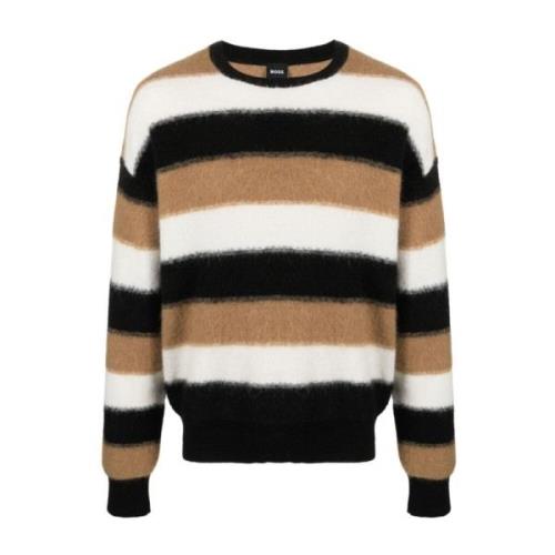 Stribet rund hals sweater Maximos