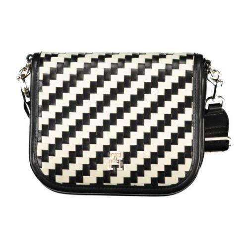 Sort Crossbody Taske med Justerbar Rem