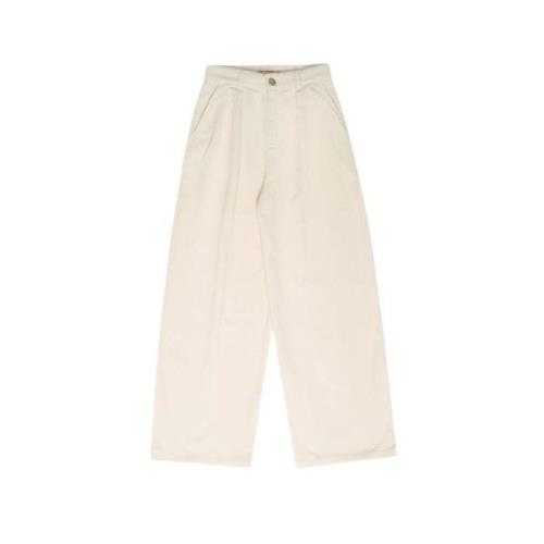 Corduroy Straight Cut Pants Vanilla Cream