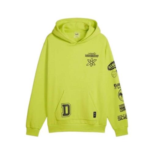 Dexter's Laboratory Hoodie i Lime