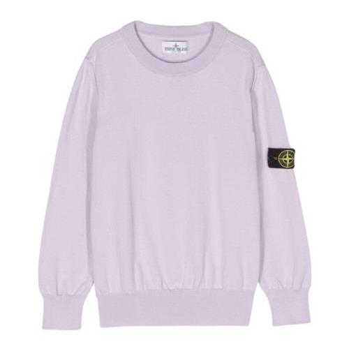 Lilla Crewneck Sweater Logo Detalje