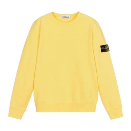 Gul Crewneck Sweater Logo Ærme