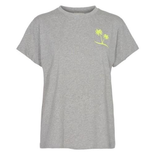 Grå Melange Palm Tree T-shirt