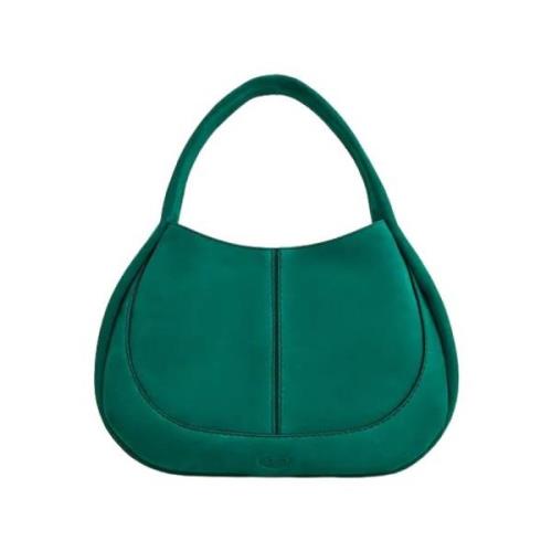 Grøn Velvet Hobo Taske