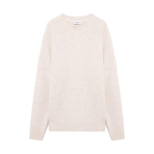 Boucle Strik Pullover Off White