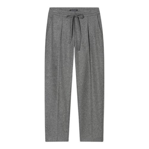 Slim Fit Wool Flannel Jogger Pants