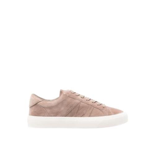 Lav Top Sneakers Beige Ruskind Monaco