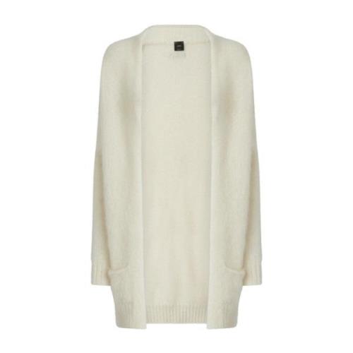 Hvid Dames Cardigan Sweater