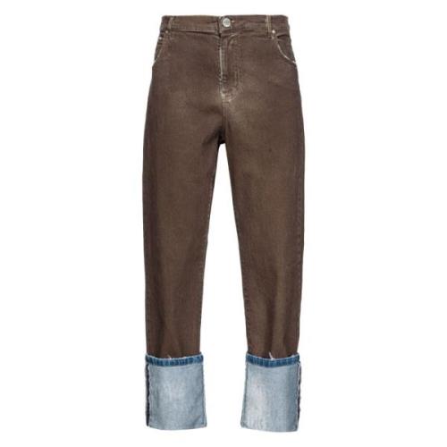 Brune Jeans med Soprano Manchet