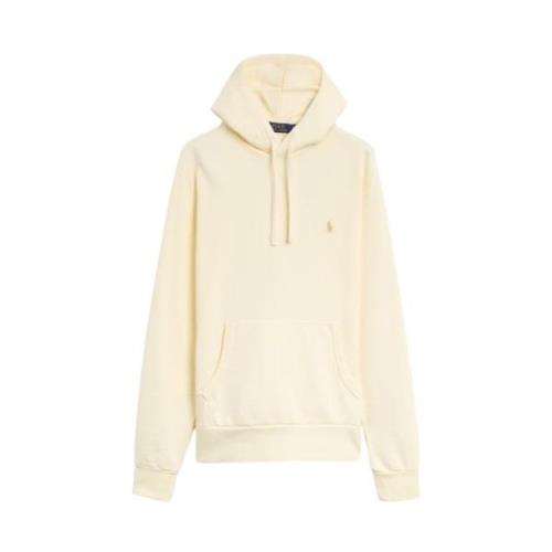 Beige Bomuld Regular Fit Sweatshirt