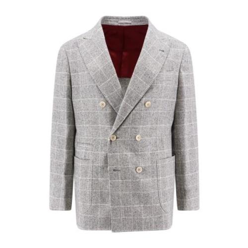 Prince of Wales Check Silke Blazer