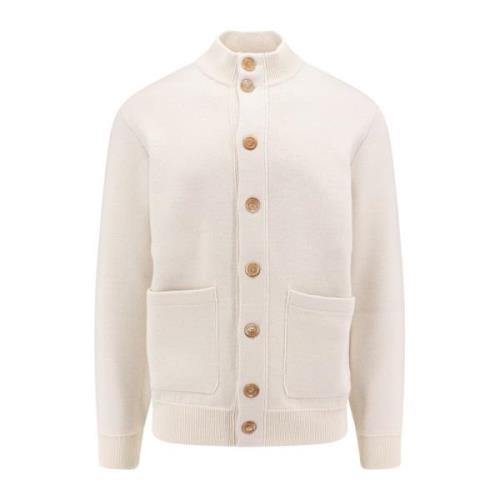 Uld Cashmere Cardigan med Maxi Lommer