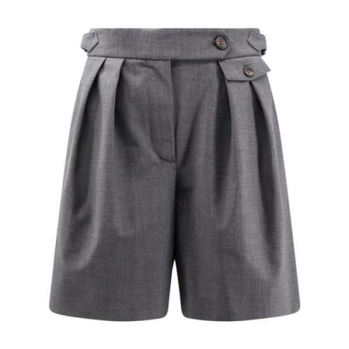 Uld Bermuda Shorts med Pinces