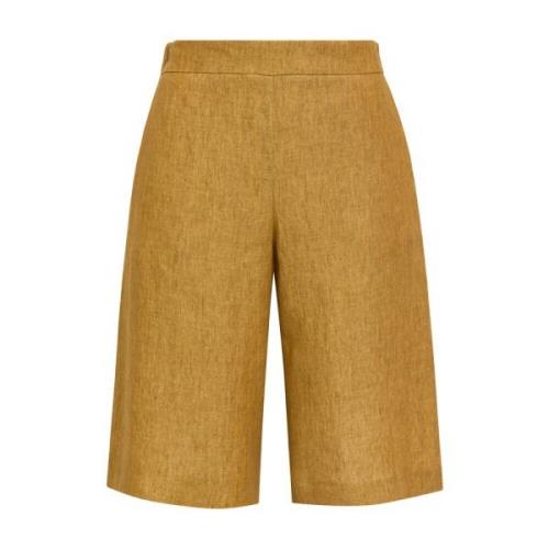 Faded Linen Wide-Leg Trousers