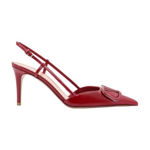 Patentlæder Slingback med VLogo Signature