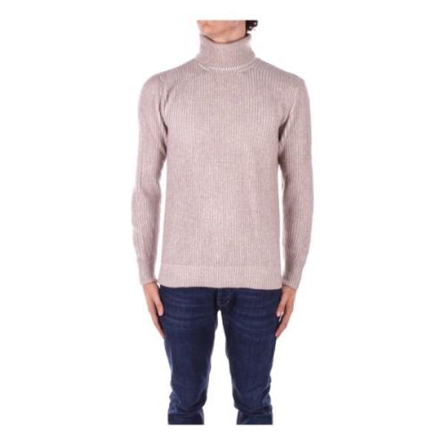 Beige Højhalset Sweater