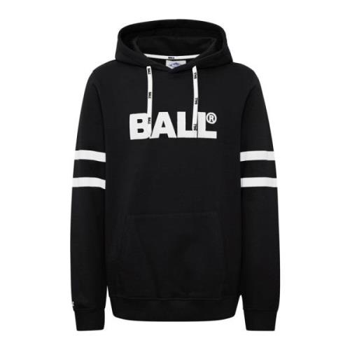 Sporty Hoodie Sweatshirt Sort