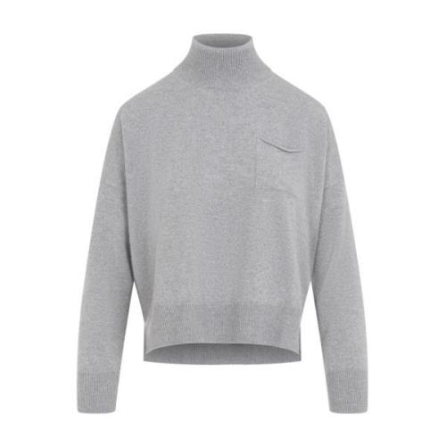 Lys Grå Turtleneck Sweater