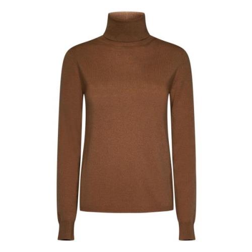 Kamel Strik Rullekrave Sweater