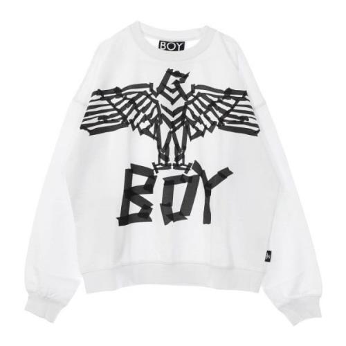 Ørn Crewneck Sweatshirt Hvid/Sort