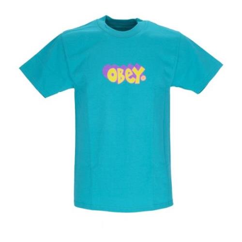 Klassisk Teal Herre T-shirt