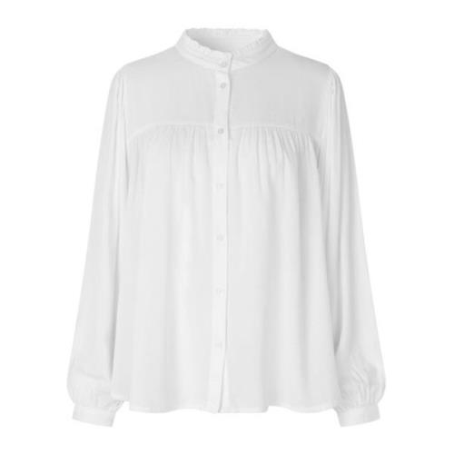 Elegant Carall Shirt med Pufærmer