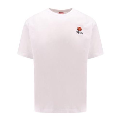 Boke Flower Broderet Bomuld T-Shirt