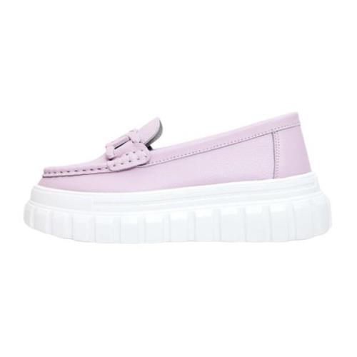 Læder Urban Platform Loafers - Pink