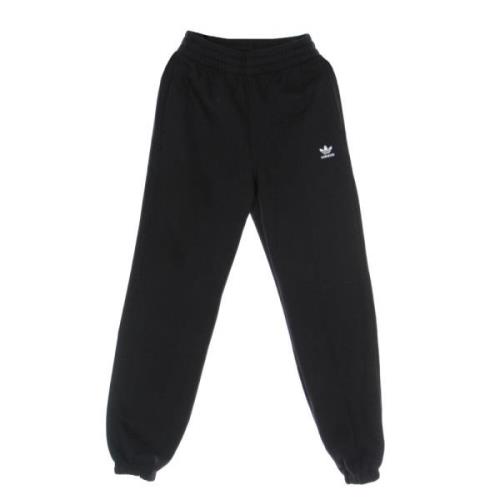 Sort Fleece Essentials Sweatpants Elastisk Talje