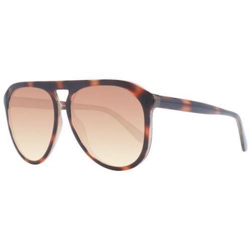 Brun Aviator Solbriller Gradient Linse