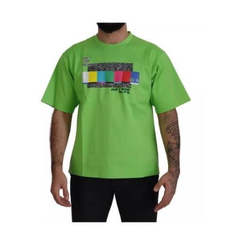 TV Kanal Print Bomuld T-shirt