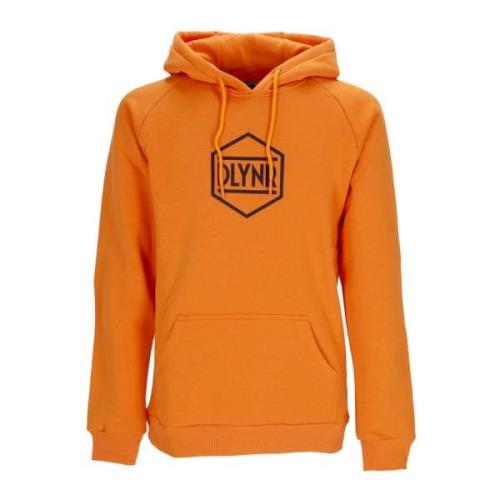 Orange Logo Hoodie med Kængurulomme