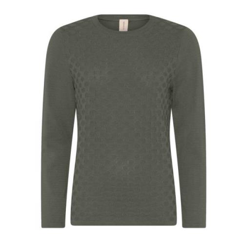 Plettet Struktur Pullover Bluse Myrtle