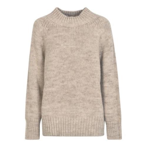 Beige Chunky Strik Sweatshirt