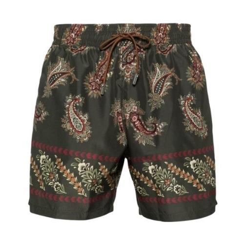 Printet Khaki Swimboxer Roma