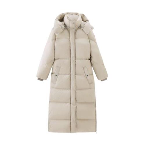 Lang Parka i Milky Cream