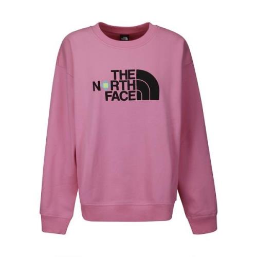 Pink Oversized Logo Sweatshirt Fleece Interior