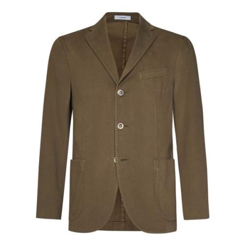 Beige Bomuldskanvas Blazer