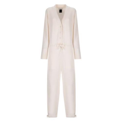 Uld og Angora V-hals Jumpsuit