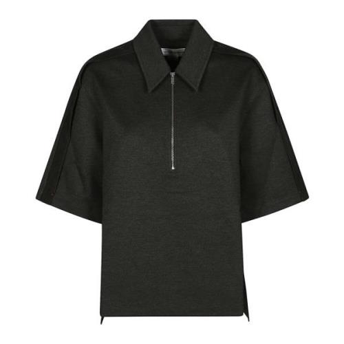 Zip Detail Polo Top