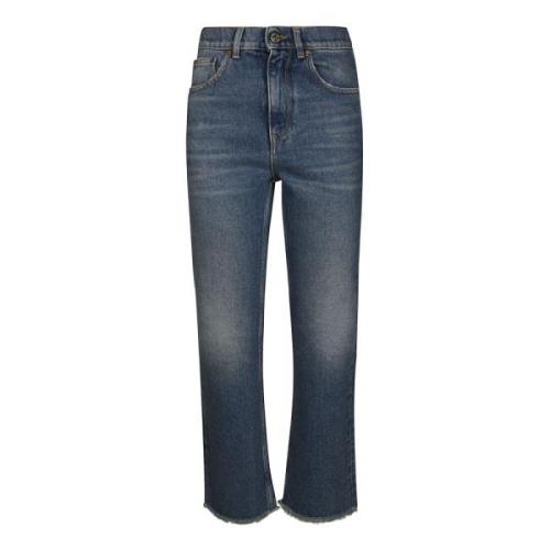 Medium Wash Cropped Jeans