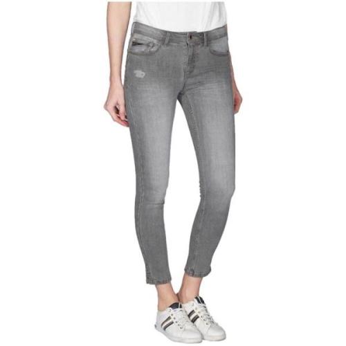 Kvinders Cropped Push-Up Denim Jeggings