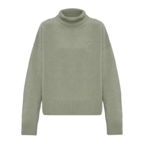 Uld Turtleneck med Logo