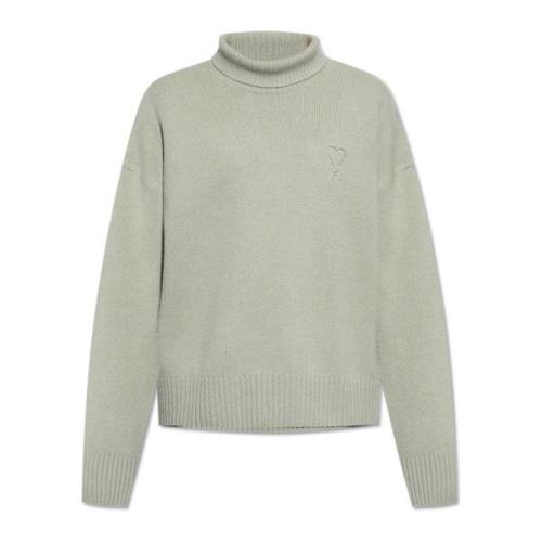 Uld Turtleneck med Logo