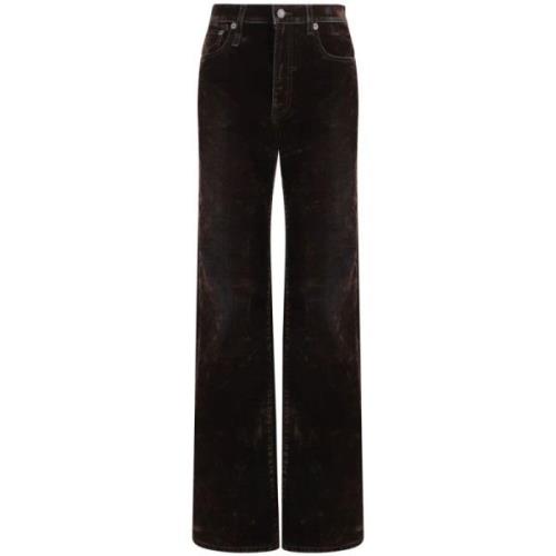 Flocked Brown Jane Jean