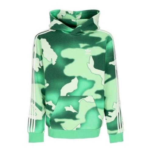 Camo Print Hoodie Grøn